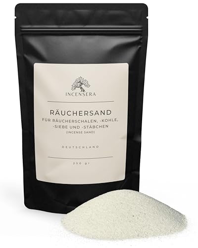 Incensera Räuchersand Fein 250 g für Räucherschale Kohle & Weihrauch