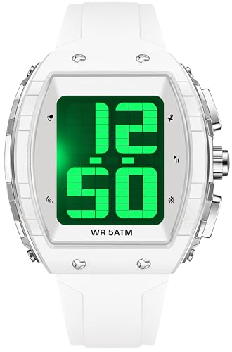 Image of findtime Digital Watches for Elderly Men, Large Face Voice Talking Watch with English Speaking LED Backlight Big Number Easy to Read Timer Alarm 5ATM Waterproof