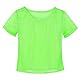 KarneLux Neon Netzshirt Netztop - Festival Netzoberteil - Netzhemd als Verkleidung für 80er 90er Jahre Outfits zu Karneval, Fasching oder Motto Partys - Damen Einheitsgröße (Neon Grün)