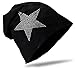 Produktbild StrassStern Baby Kinder Jersey Slouch Beanie Long Mütze mit Strass Stern Unisex Baumwolle Trend Schwarz-48