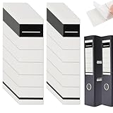 100 Stk Selbstklebende Ordnerrücken, Breit (5,4 x 19 cm) & Schmal (3,6 x 19 cm) für 8 cm Ordner, Ordner Etiketten Rückenschilder Aufkleber für Ordner, Beschriftungsetiketten für Aktenordner