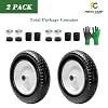 Parts Camp Wheelbarrow Tires,3.50-8 Flat-free Solid Tire and Wheel,Universal Fit 14.5 Wheelbarrow Tire For Garden Carts/Wheelbarrows/Trolley Dolly With 5/8 Axle Bore Hole,3 Centered Hub(2 Pack)
