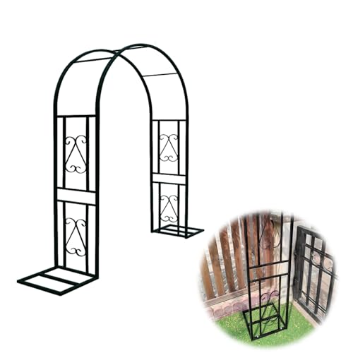Arche de jardin en treillis robuste en acier traité pour décoration extérieure