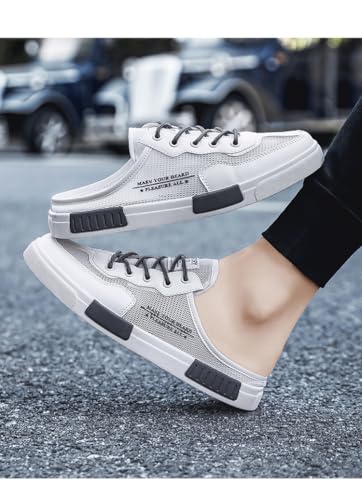 Men's Summer Breathable Loafer Slippers Non-Slip Casual Slip On Loafers Comfortable Closed-Toe Outdoor Sports Sandals for Walking2