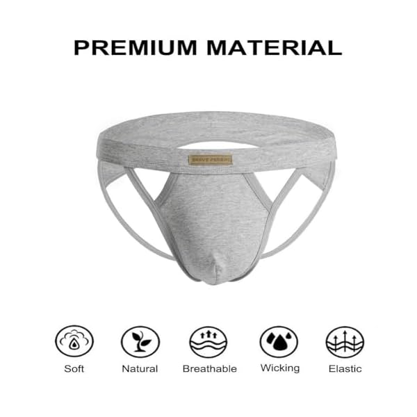 Alienjoy Jockstrap String Tanga für Herren Sexy Männer G-Strings Unterwäsche Stretch Baumwolle Slips Thong Athletischer Unterstützer Sport Unterhosen – Bild 6