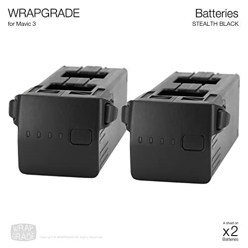Image of WRAPGRADE Partial Skin Stickers for DJI Mavic 3 Pro Accent Color (Stealth Black)
