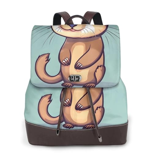 Sac à dos en cuir pour femme ordinateur portable travail université voyage tendance noir
