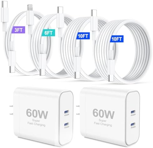 iPhone 17 Charger,45W Fast Charging Dual Port USB C Charger Block...