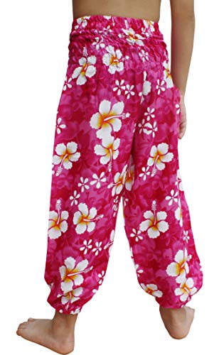 Image of Full Funk Rayon Smock Waist Child Lounging Comfortable Elephant Aladdin Pants