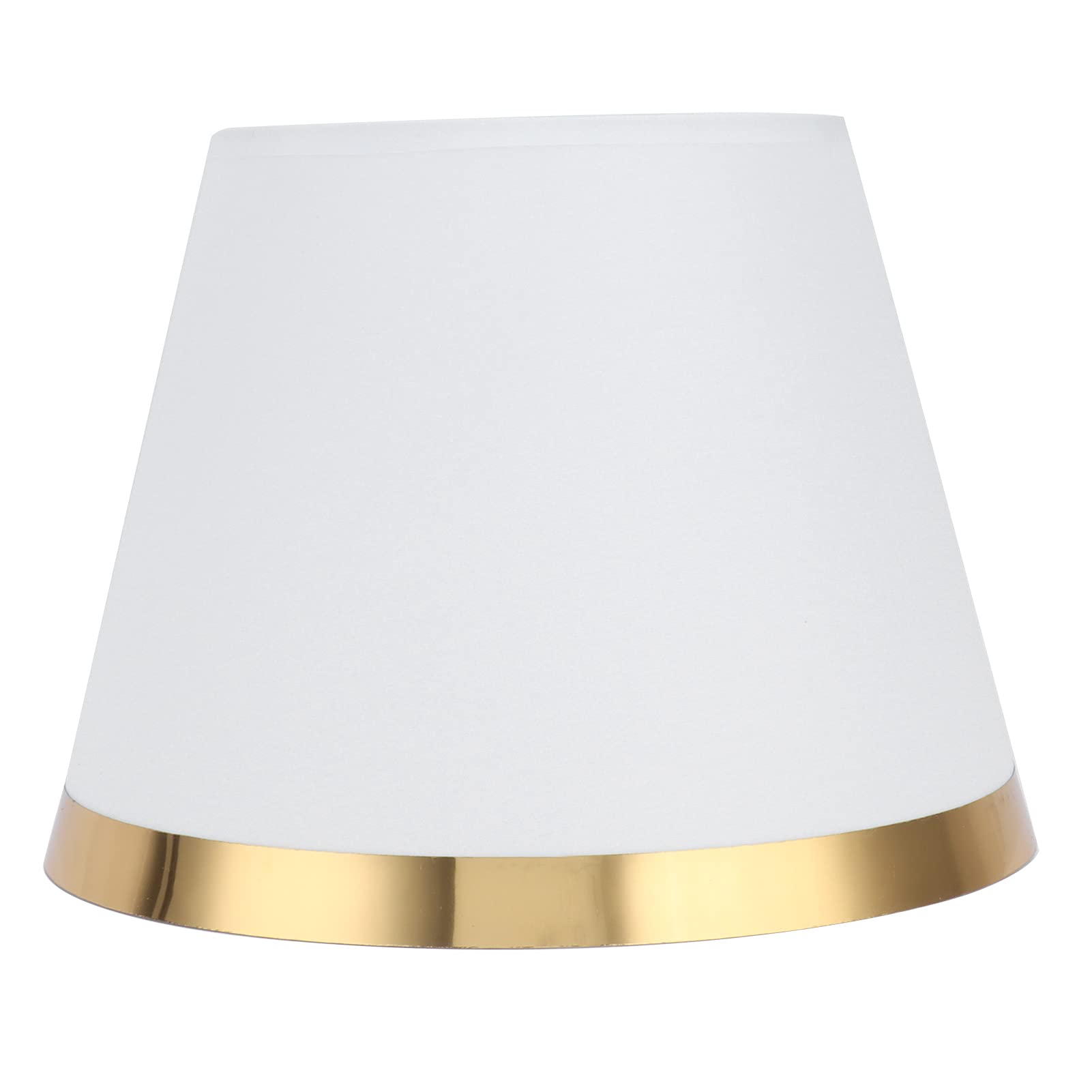 Paralume in Tessuto Moderno Stile Europeo per Lampada da Tavolo E27 - Luci Morbide Camera da Letto Soggiorno Ufficio Dormitorio Facile Installazione (Bianco)