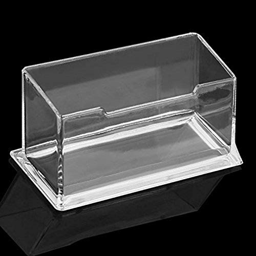 Image of DAHSHA 1 - Tier Premium Acrylic Transparent Crystal-Clear Visiting Business Card Holder /Display Stand Desk Organizer For Office Table