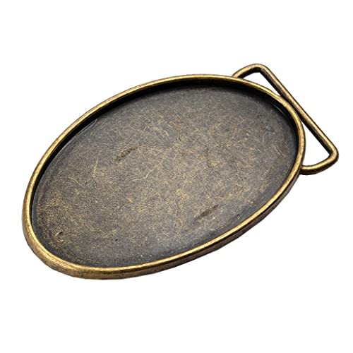 Hebillas de cinturón vaquero Elegabrillia rectangular vintage DIY casual B 5
