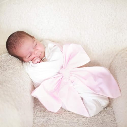Image of Newborn Swaddle Sash Maternity Bow Sash Baby Swaddle Photography Shoot Prop - 4#