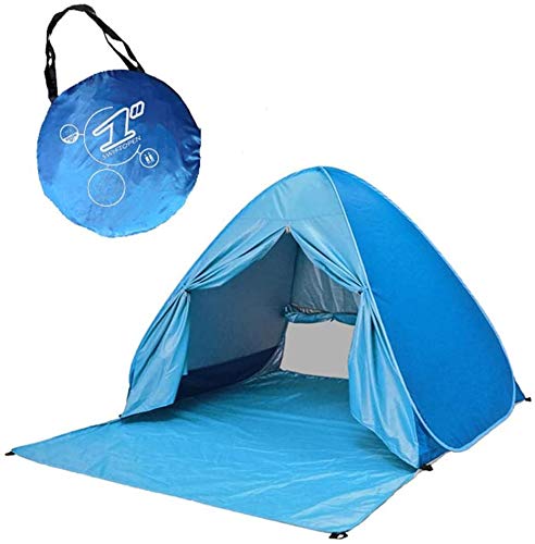 YBK Tech Upgraded Large Automatic Pop Up Beach Tent UV-bescherming Instant Draagbare Quick Cabana Sun Shelter voor 3-5 Personen