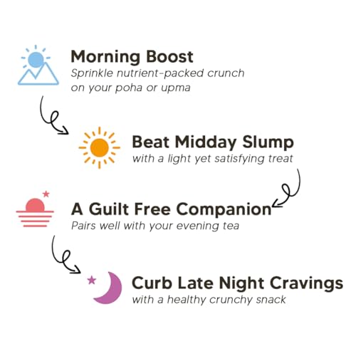 Eat Better Co – Millet Namkeen Combo – Four Flavours – Desi Masala, Mango Achari, Pudina Punch and Chilli Garlic – 4 * 100 grams - Healthy Snacks for Adults Combo