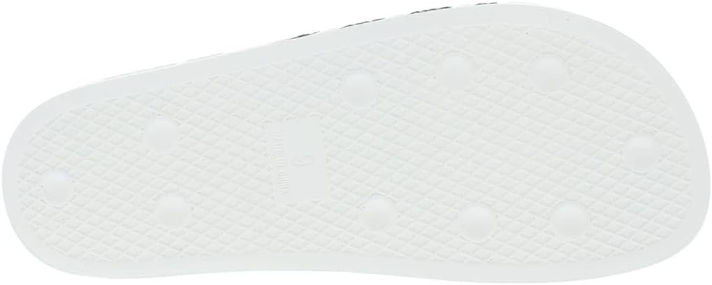 adidas Unisex-Adult Adilette Slides Sandal, 5.5 5 Beach White/Black-white