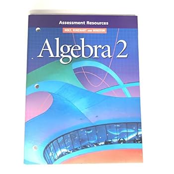 Paperback Holt Algebra 2: Assessment Resources Book