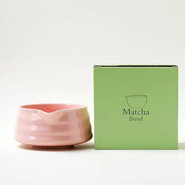 Bol à matcha en céramique avec bec verseur, 500 ml, cadeau pour thé matcha