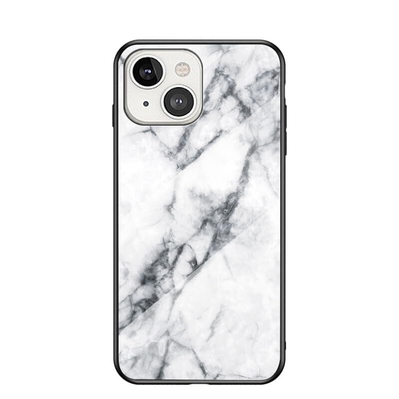 Coque Samsung S24 Ultra silicone blanc et verre marbré rigide chic