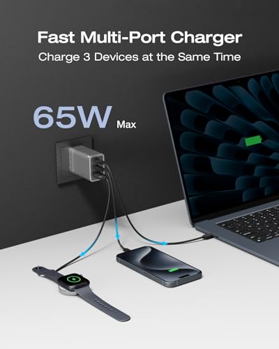 Prime Big Deal: EF ECOFLOW USB C Charger, Rapid 65W GaN Type C Charging Block with Foldable Plug (100W USBC Cable Included) - image 2