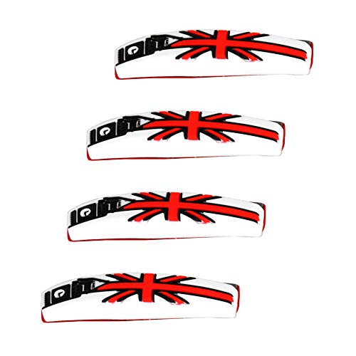 Oshotto Universal United Kingdom Flag Car Door Guard Scratch Protector (White) - Set of 4