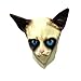 Off the Wall Toys Creepy Cat Mask - Funny Animal Masks for Adults - Transform into Grumpy Cat Halloween Costume Accessory