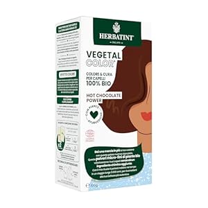 Herbatint Vegetal Color Hot Chocolate Power | Coloración Vegetal para Cabello a base de Henna y Hierbas Ayurvédicas, 100% Natural y Orgánica – 100 Gramos