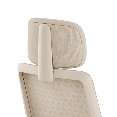 Image of Branch Adjustable Chair Headrest Attachment - Only Compatible with The Verve Chair - Experience Optimal Comfort and Support - Wheat