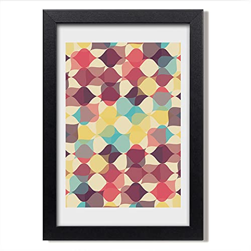 Cadre en bois MDF Tulup 20x30 cm abritant une peinture moderne décorative de haute précision