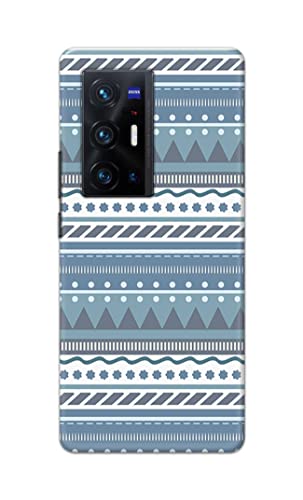 Image of Printed Hard Back Cover Case for Vivo X70 Pro Plus | Vivo X70 Pro+ Back Cover (Seamless Geometric Tribal Pattern) -1803