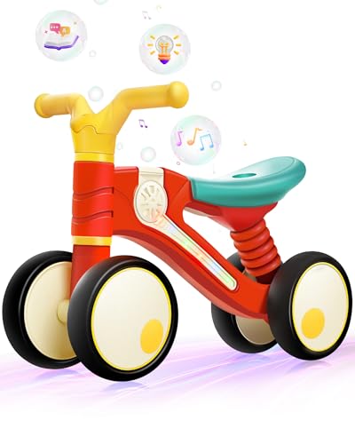 QQP Balance Bike for Baby 1 Year Old with Colorful Lighting Music...