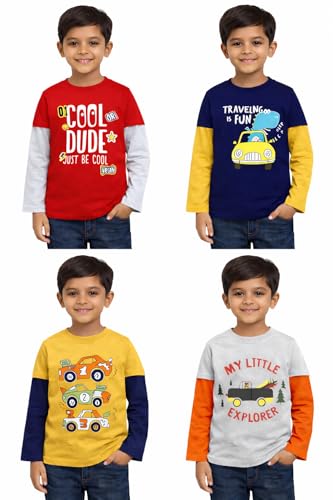 Image of NammaBaby Baby Boys Cotton Regular Fit T-Shirt