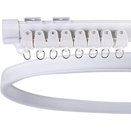 KuanDar clo Pista Flexible De Cortina De Techo,Diapositiva De Riel De Vía...