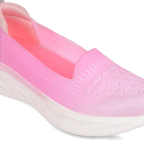 Image of Liberty LEAP7X Pink & Purple Walking Shoes for Women - Slip-On Daily Walks