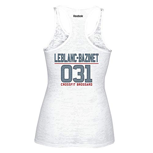 Reebok 2014 Crossfit Camille Leblanc-Bazinet 031 Women's White Burnout Tank Top