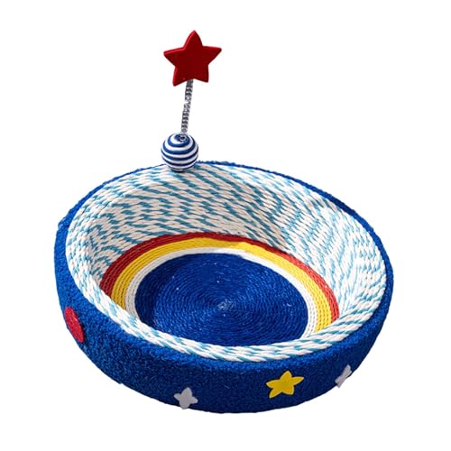 Generic 猫用かご型スクラッチャーベッド軽量通気性スターパターンデザインペット用品リビングルーム寝室に適用, 大きい