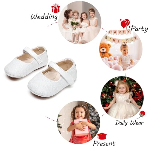 Image of PHIRAMIN Toddler Girl Mary Jane Dress Shoes-Little Girl School Uniform Shoes for Wedding Party