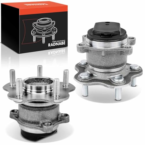 Frankberg 2x Wheel Bearing Hub Wheel Hub Rear Axle Compatible with Qashqai +2 I J10 JJ10E NJ10 1.5L-2.0L 2007-2013 X-Trail T32 1.3L-2.5L 2007-2021 Replace# 43202JG000