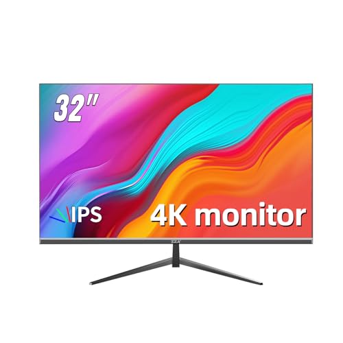 ZZA 32 Inch Computer Monitor, 4K Monitor 60HZ UHD(3840 *