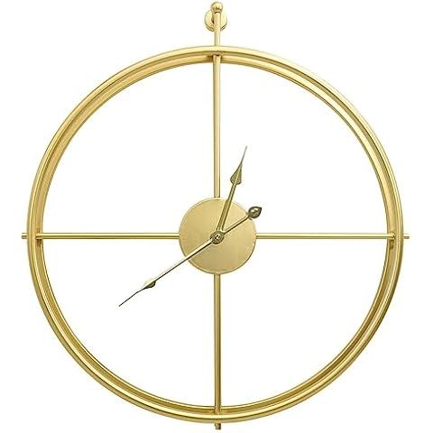 vidaXL Gold Minimalistic Wall Clock, 52 cm Cover