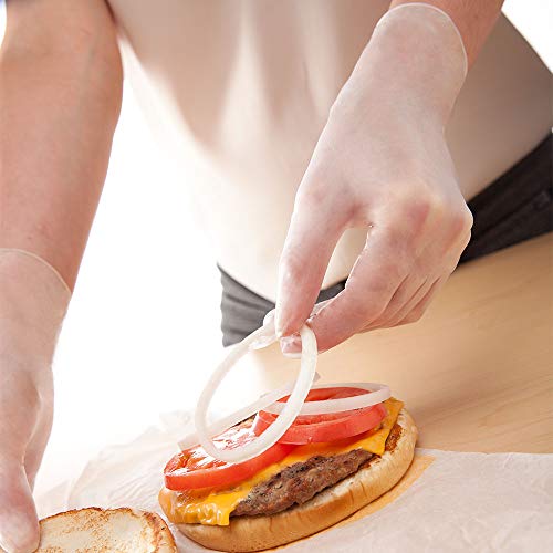 TRONEX Vinyl Powder Free Disposable Gloves, Food Safe Vinyl Gloves, Food Handling Gloves, Superior Versatility (150, Extra Large)