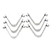 Lixada 6pcs Kayak Paddle Spring Clips Tent Pole Clips Push Button Spring Snap Clip Locking Tube Pin