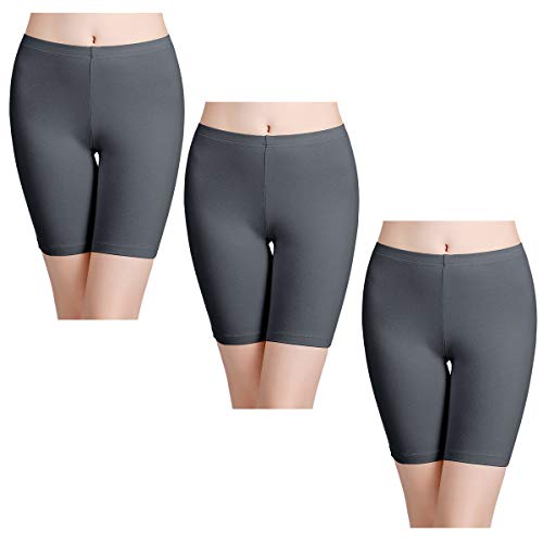 Image of wirarpa Women's Cotton Boy Shorts Underwear Anti Chafing Soft Biker Short Plus Boy Shorts Panties 4 Pack, Multicolor05-4 Pack