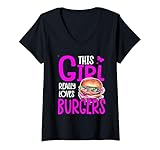 Photo Gallery donna this girl really loves burgers cheeseburger maglietta con collo a v Photo Gallery donna this girl really loves burgers cheeseburger maglietta con collo a v