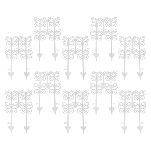 Xijobido Cercado para Jardín, Valla Decorativa De Mariposas para Decoración De Jardín, 10 Paneles De Borde Sin Barrera Animal para Parterres y Exteriores