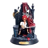 BeRzo Figura de una pieza Shanks modelo de juguete para fanáticos del anime sentado estatua