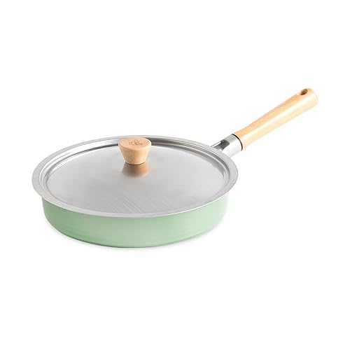 Miniatura 8 de Nordic Ware Cardamom - Juego de sartenes antiadherentes de cerámica de 3 piezas, incluye 8 pulgadas, 10 pulgadas y 12 pulgadas