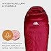 Hyke & Byke Shavano 32 F Hiking & Backpacking Sleeping Bag - 3 Season, 650FP Duck Down Sleeping Bag - Ultralight - Maroon - 87in - Long