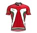 ScudoPro Syria Full Zipper Bike Short Sleeve Cycling Jersey for Women - Size XL Multicolored