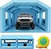 LVAOSTT Cabina di vernice gonfiabile portatile con sistema di filtro dell'aria del ventilatore per fai da te Spray auto camion moto garage mobili pittura 6,1 x 4 x 2,7 m